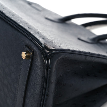 Hermes Ostrich Birkin 35 Bleu Indigo 36 of 44