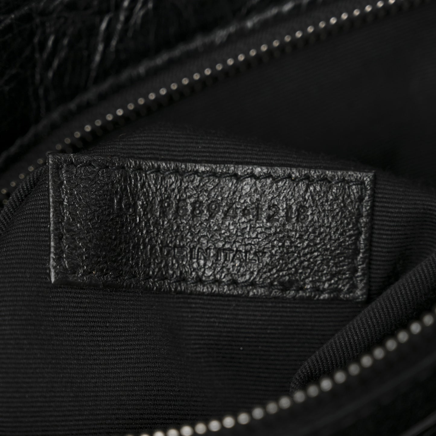 Crinkled Calfskin Matelasse Monogram Medium Niki Chain Satchel Black