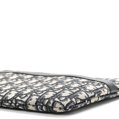 Christian Dior Oblique Pouch Clutch Blue 10 of 10