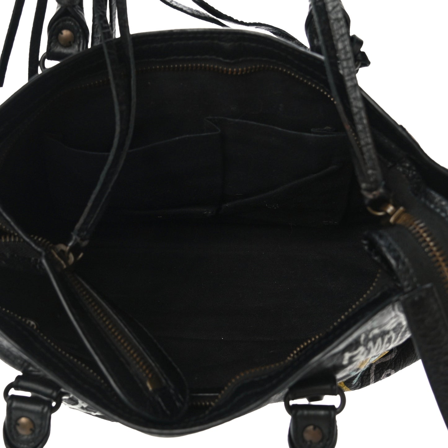 Agneau Graffiti All Over Classic Hardware S City Black Multicolor