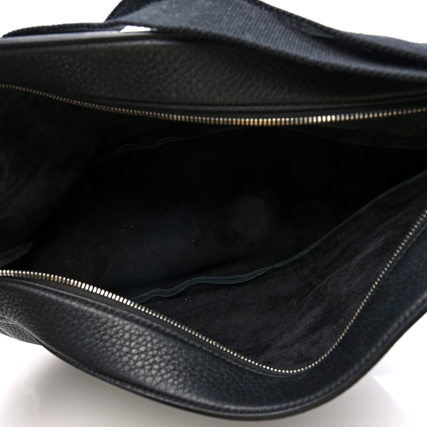 The Row Grained Calfskin Large Slouchy Banana Bag Black 5 of 9