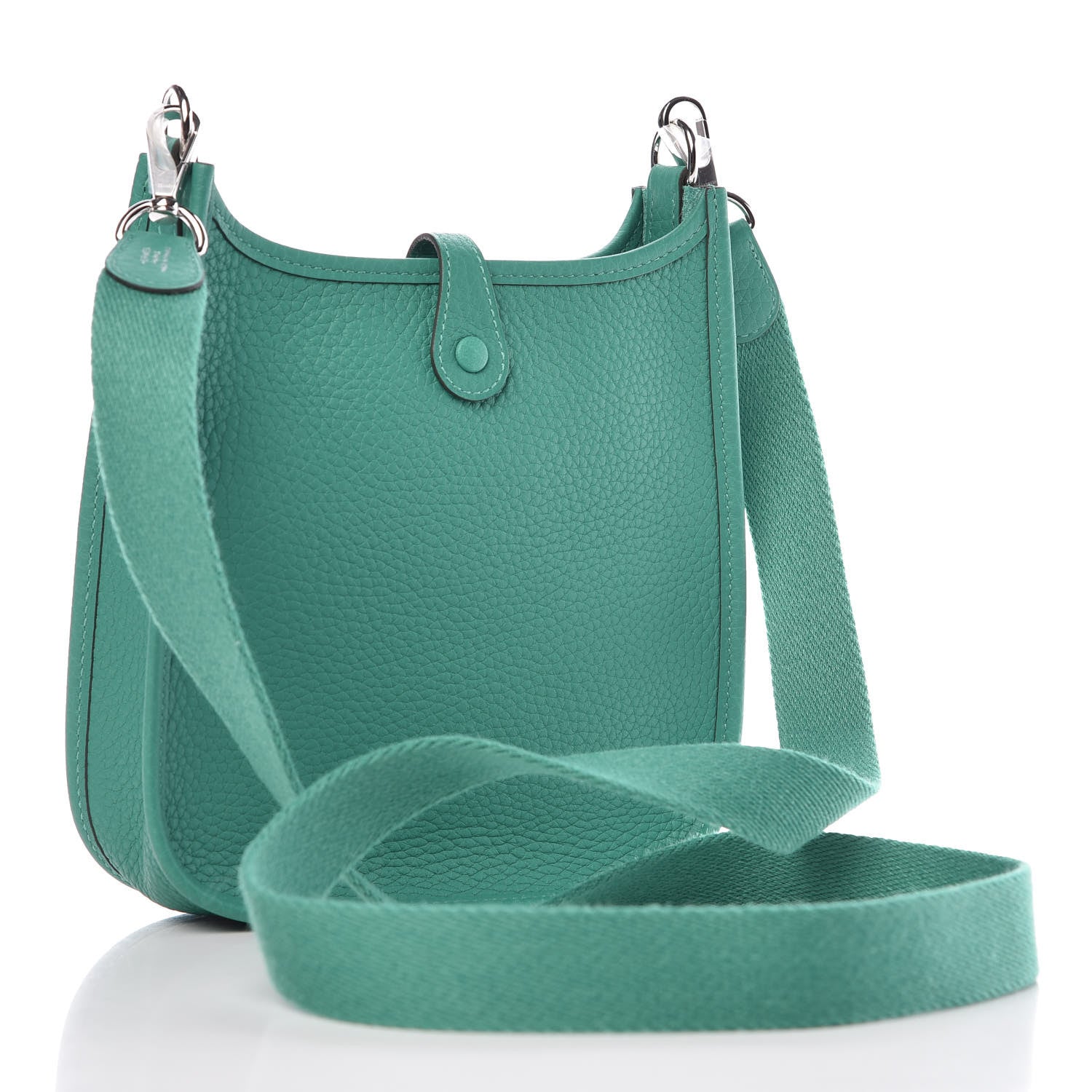 Hermes Taurillon Clemence Evelyne TPM Vert Verone 3 of 8