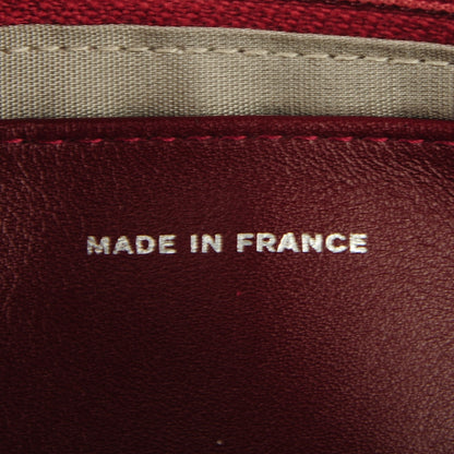 Chanel Caviar Half Moon Wallet On Chain WOC Dark Red 7 of 8