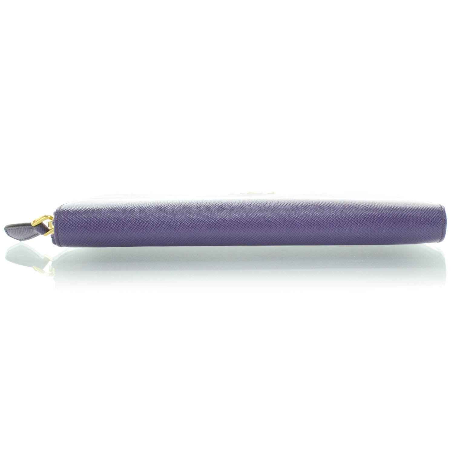 Prada Saffiano Zip Around Wallet Viola Purple 6 of 11