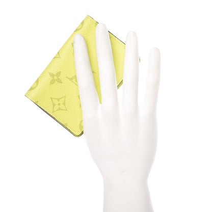 Louis Vuitton Monogram Taiga Pocket Organizer Yellow 2 of 7