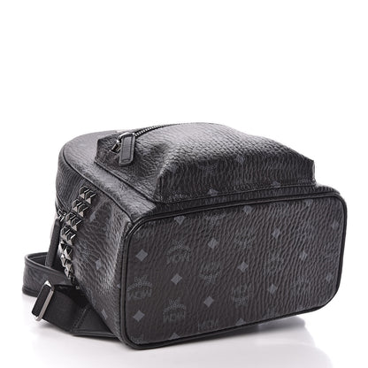 MCM Visetos Small Side Stud Stark Backpack Black 4 of 11
