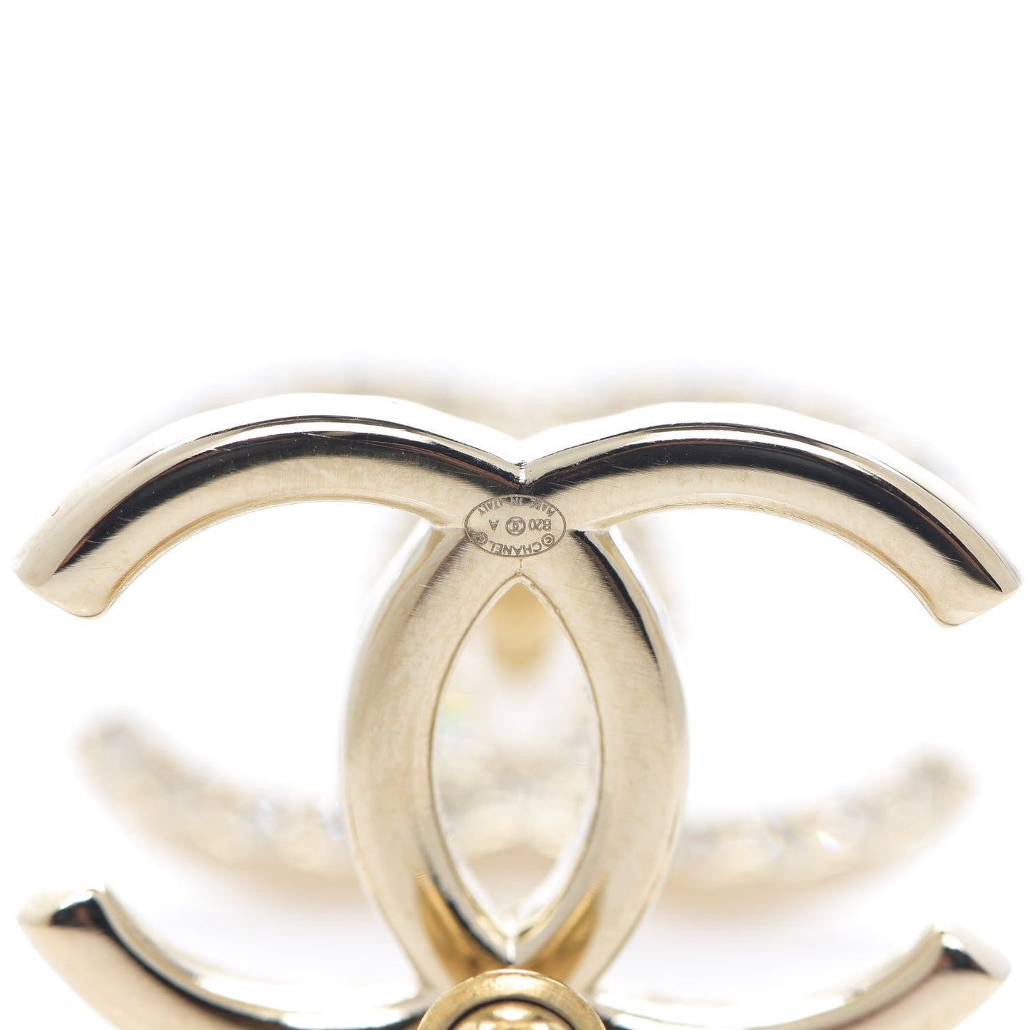 Baguette Crystal High Society CC Earrings Gold