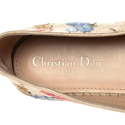 Christian Dior Canvas Embroidered Granville Espadrille 41 Multicolor 7 of 9