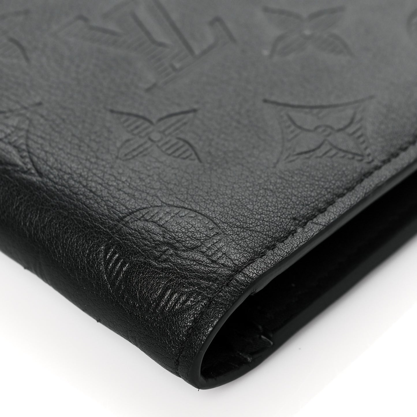 Calfskin Monogram Shadow Brazza Wallet Black