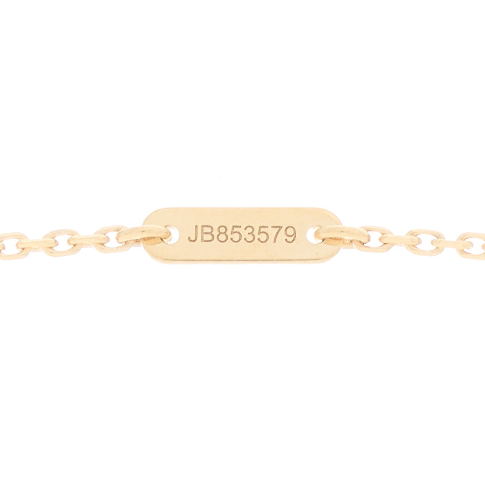 Van Cleef & Arpels 18K Yellow Gold Mother of Pearl Sweet Alhambra Pendant Necklace 3 of 4