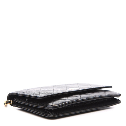 Chanel Caviar Quilted Wallet On Chain WOC Black 3 of 9