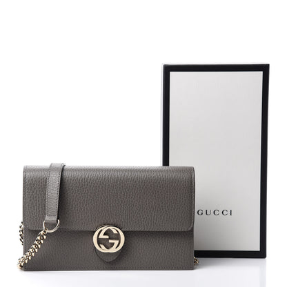 Gucci Dollar Calfskin Interlocking G Chain Wallet Loess 11 of 11