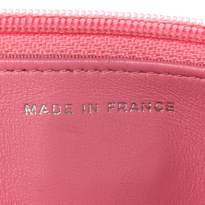 Chanel Lambskin Quilted Wallet On Chain WOC Pink 6 of 13