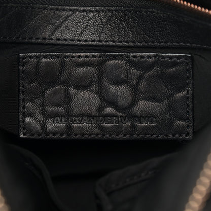 Alexander Wang Pebbled Lambskin Rocco Black Rose Gold Hardware 6 of 15