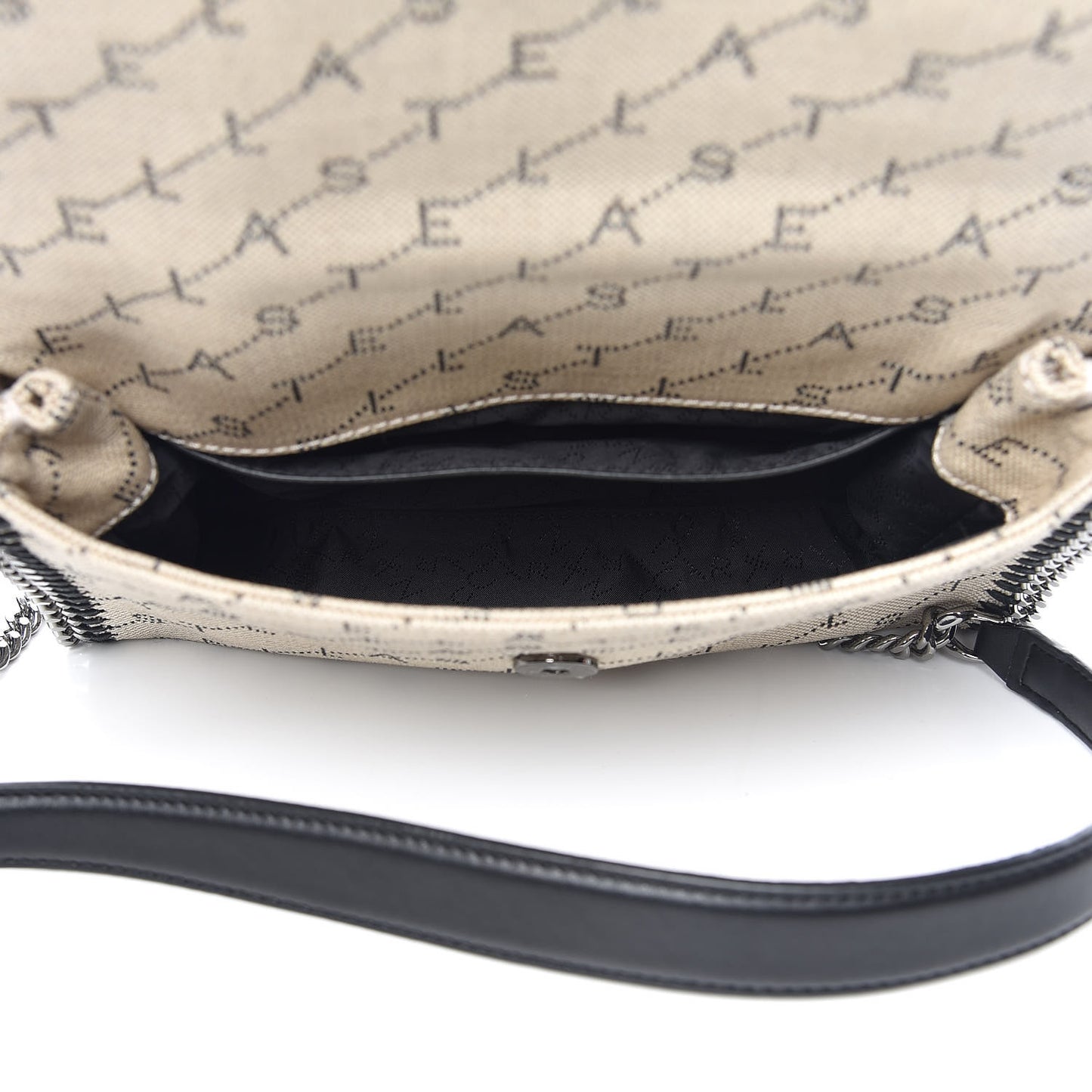 Canvas Logo Falabella Messenger Beige