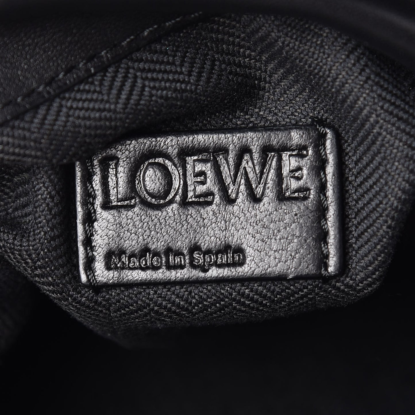 Calfskin Flamenco Knot Bag Black