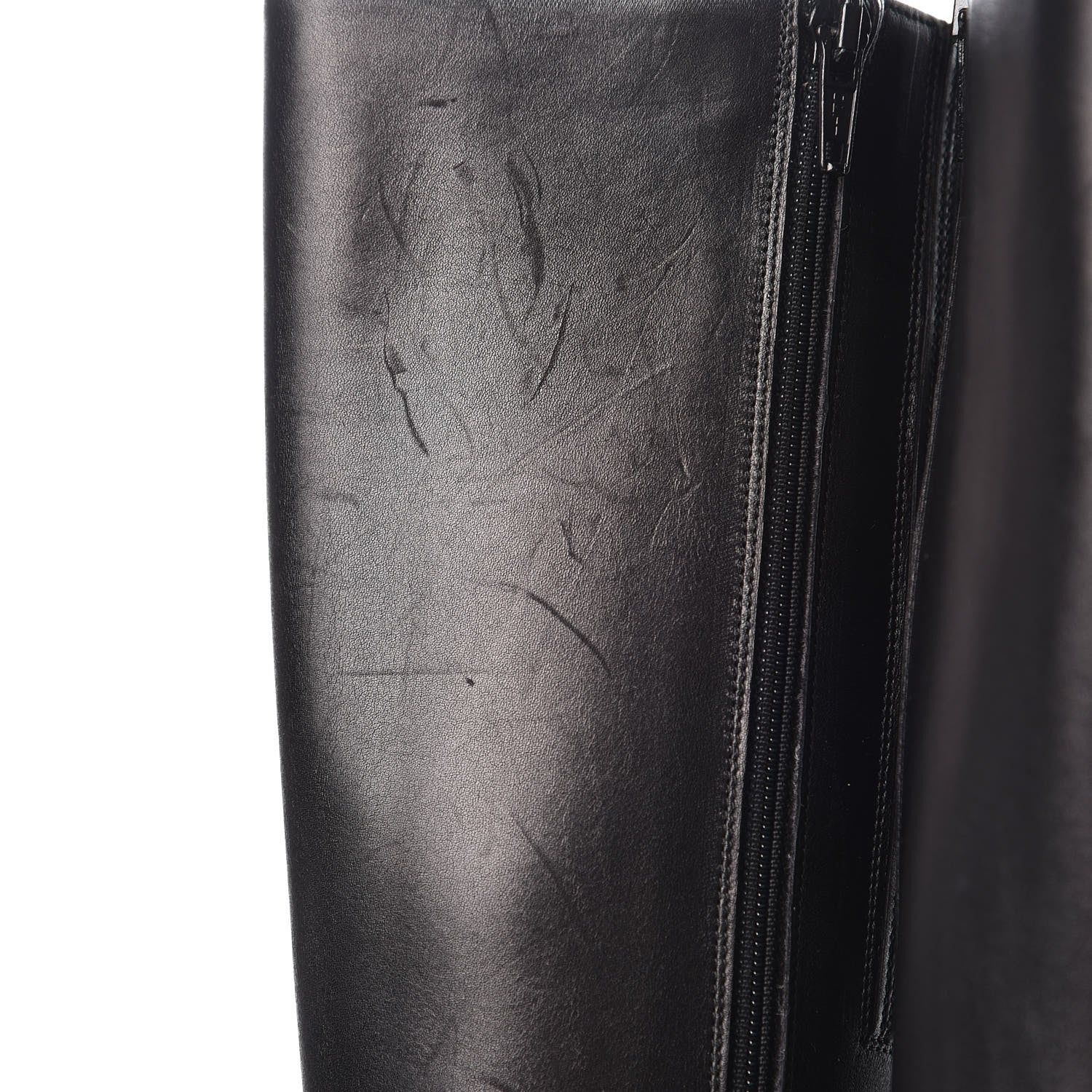 Christian Louboutin Calfskin Miss Tack Alta 100 Boots 37 Black 10 of 18