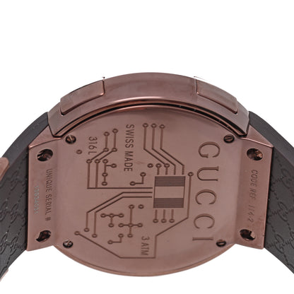 Gucci Stainless Steel Rubber 45mm Digital I-Gucci Watch Brown 4 of 5