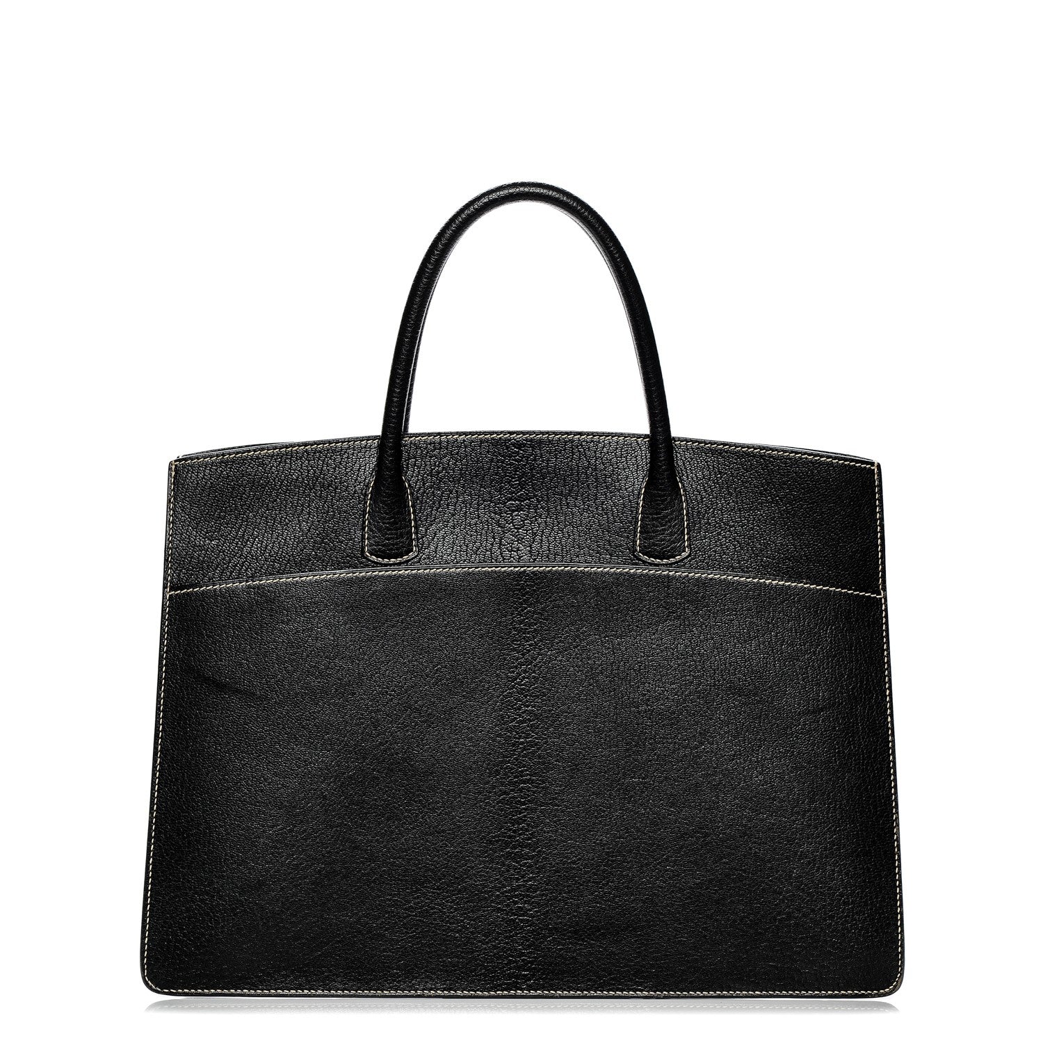 Hermes Chevre de Coromandel White Bus 40 Black 1 of 9
