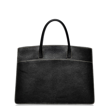 Hermes Chevre de Coromandel White Bus 40 Black 1 of 9