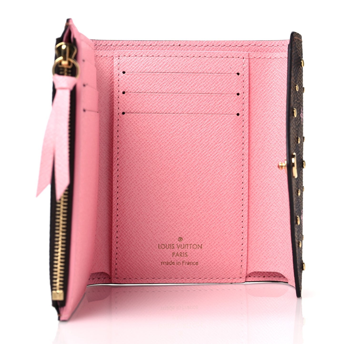 Damier Ebene Studded Victorine Wallet