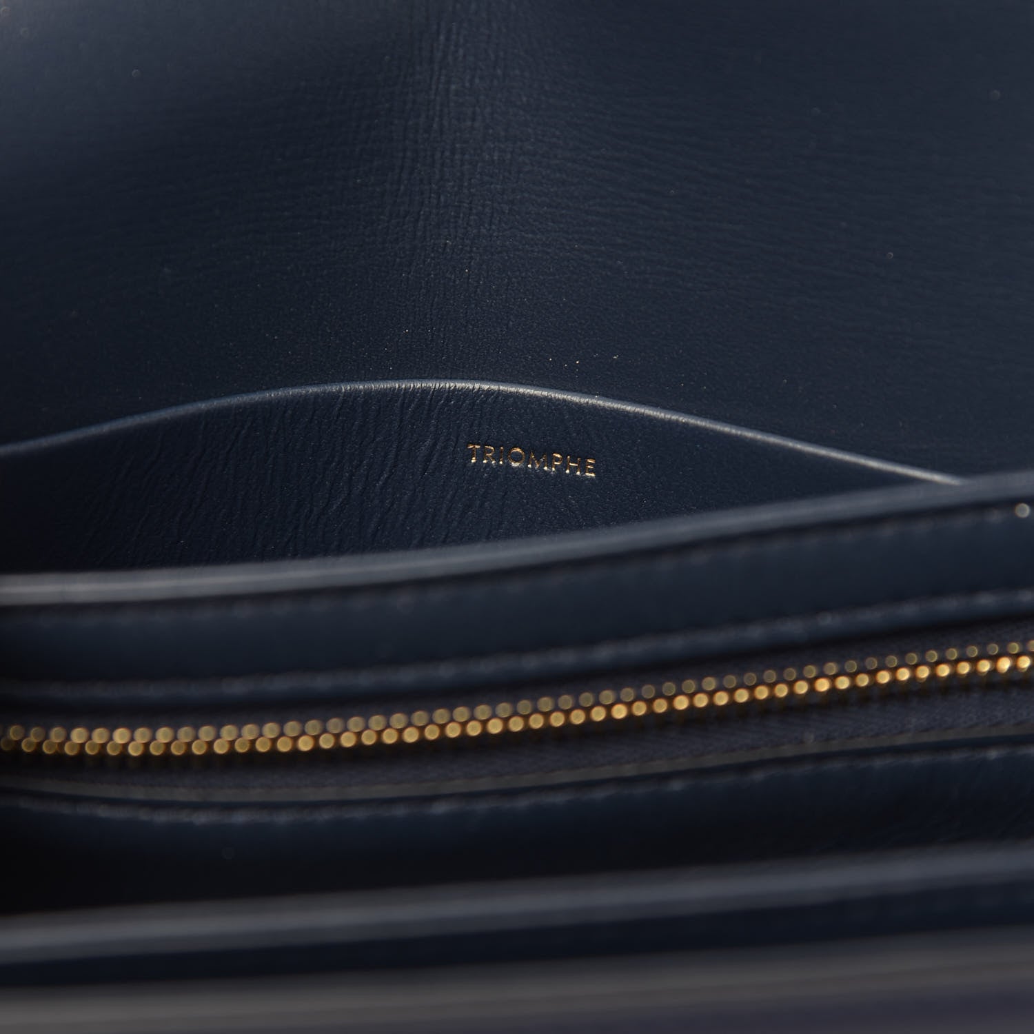 Celine Shiny Calfskin Teen Triomphe Dark Blue 7 of 9