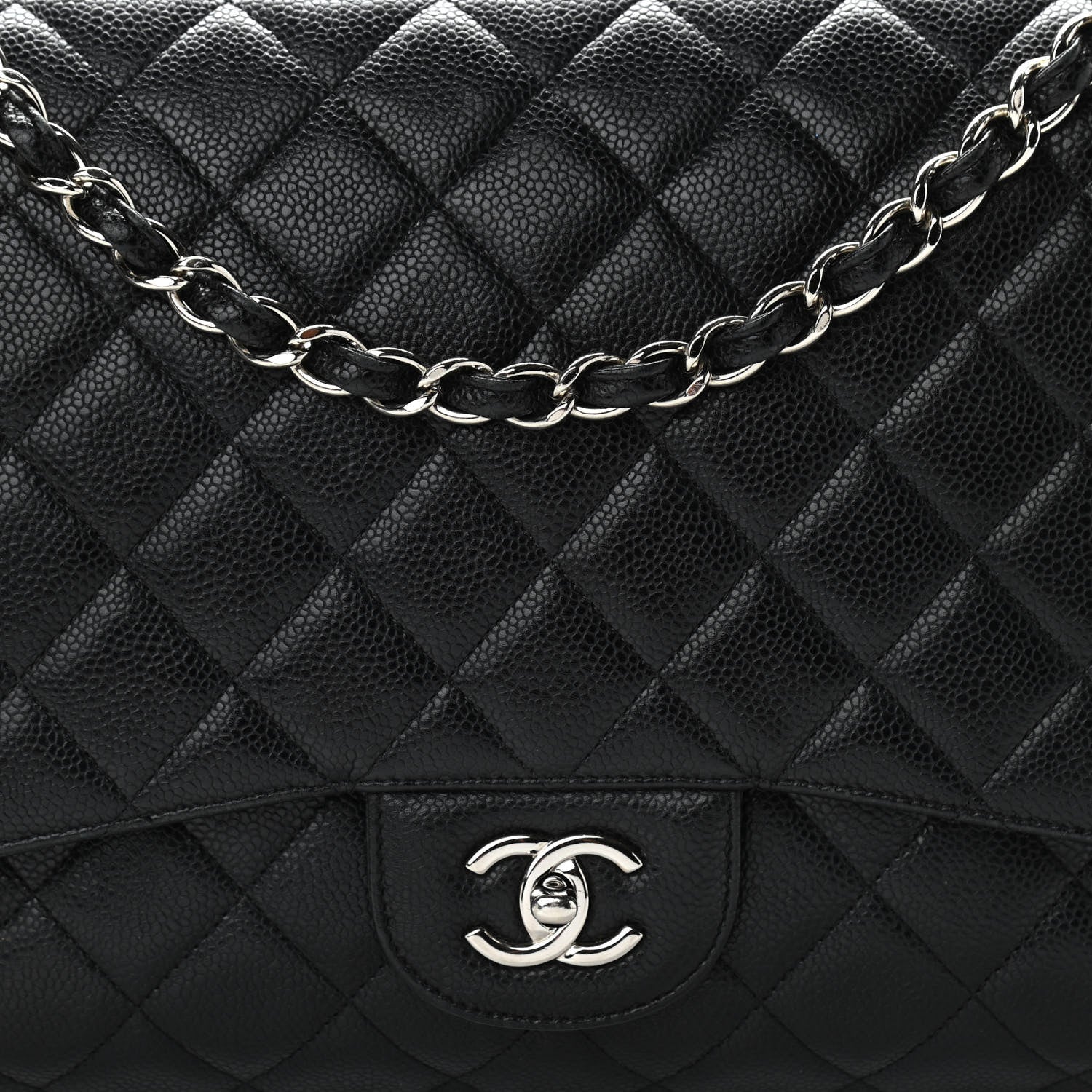 Chanel Caviar Quilted Maxi Single Flap Black 8 of 14