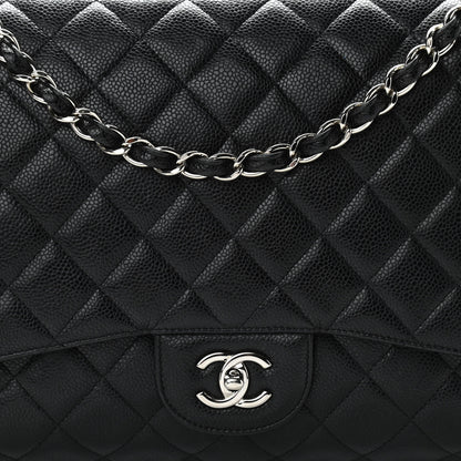 Chanel Caviar Quilted Maxi Single Flap Black 8 of 14