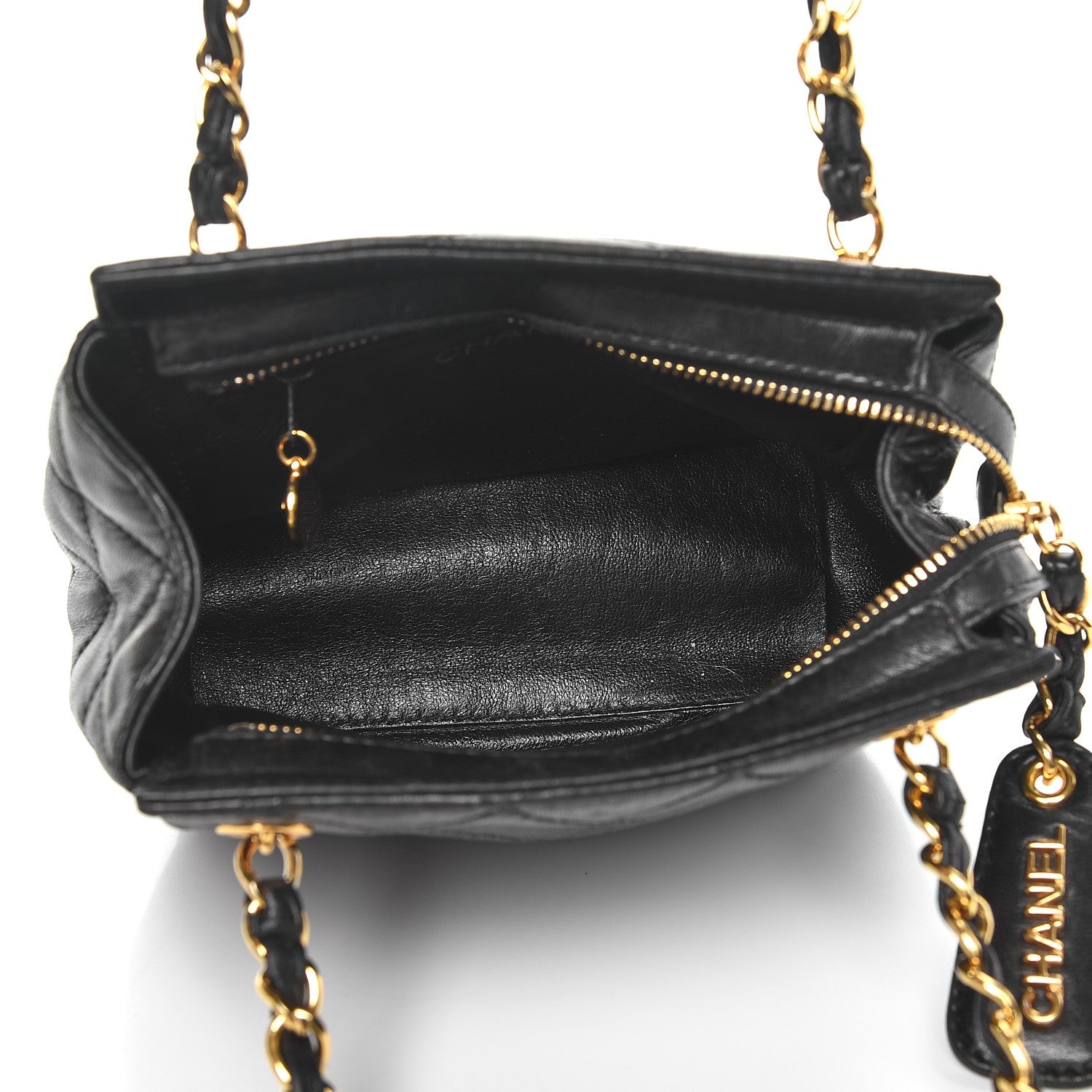 Chanel Lambskin Quilted Small Shoulder Bag Black 5 of 8