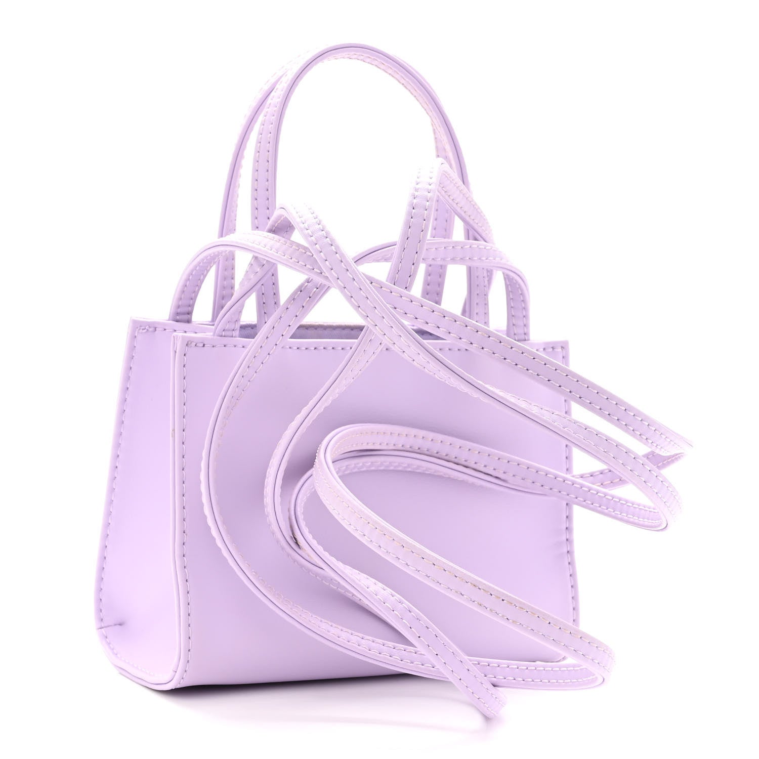 Telfar Vegan Leather Small Shopping Bag Lavender 3 of 15