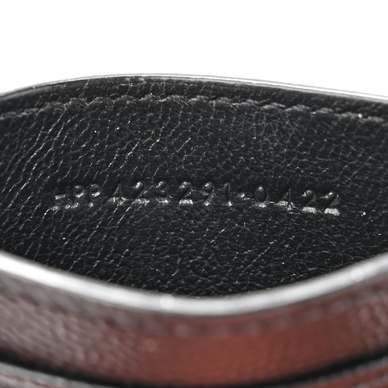Saint Laurent Grain De Poudre Matelasse Chevron Monogram Credit Card Case Black 7 of 14