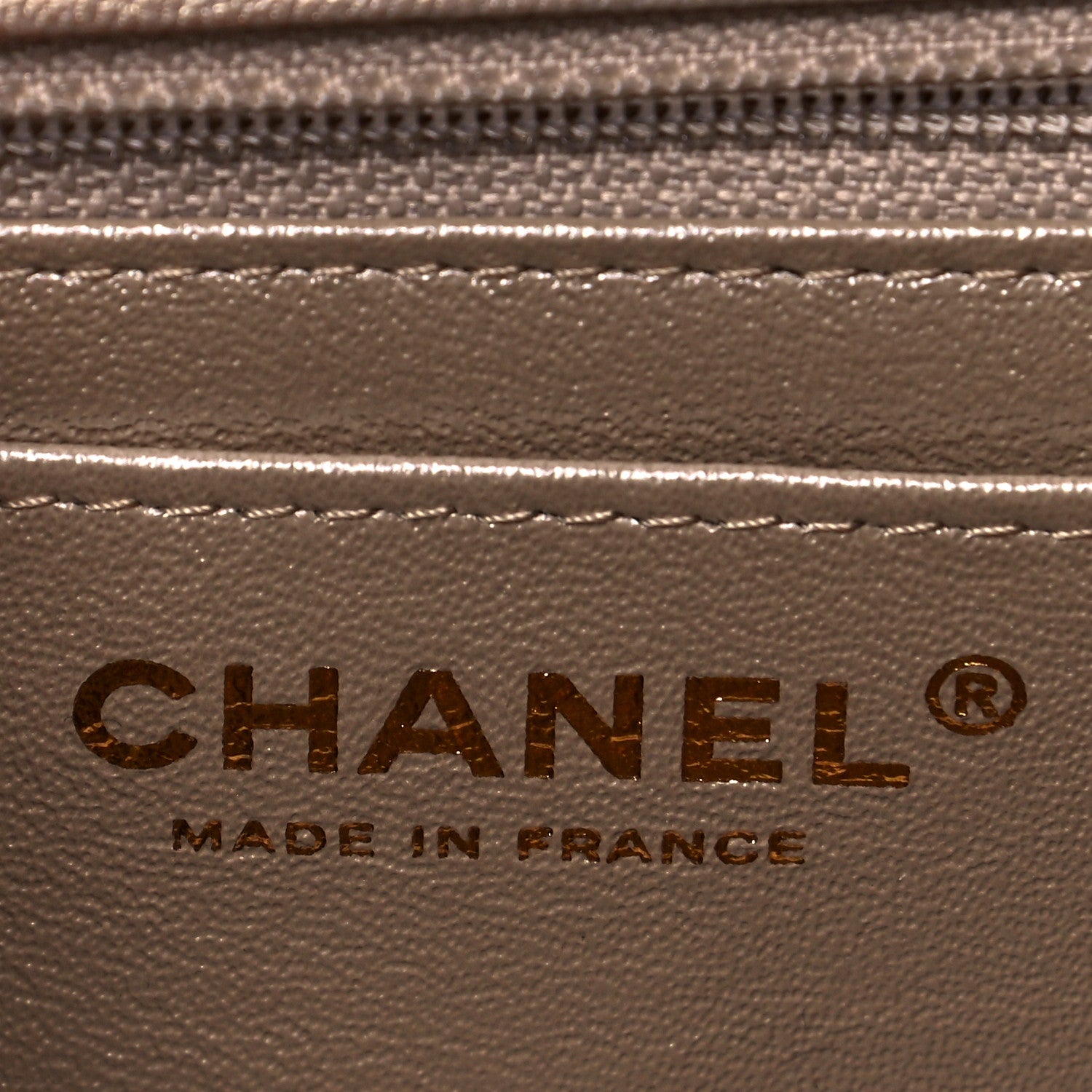 Chanel Metallic Goatskin Quilted Mini Rectangular Flap Gold 6 of 11