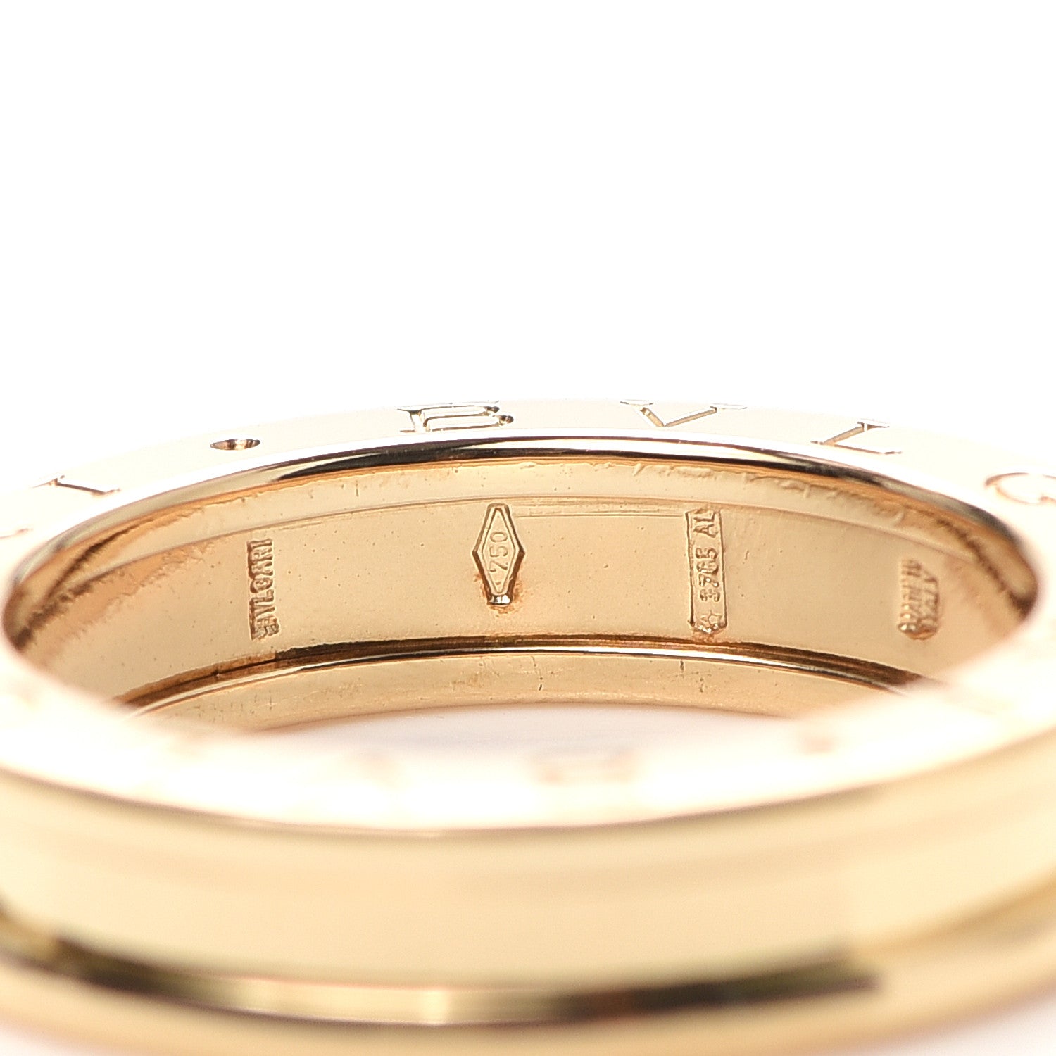 Bulgari 18K Yellow Gold B.Zero1 One-Band Ring 53 6.5 5 of 5