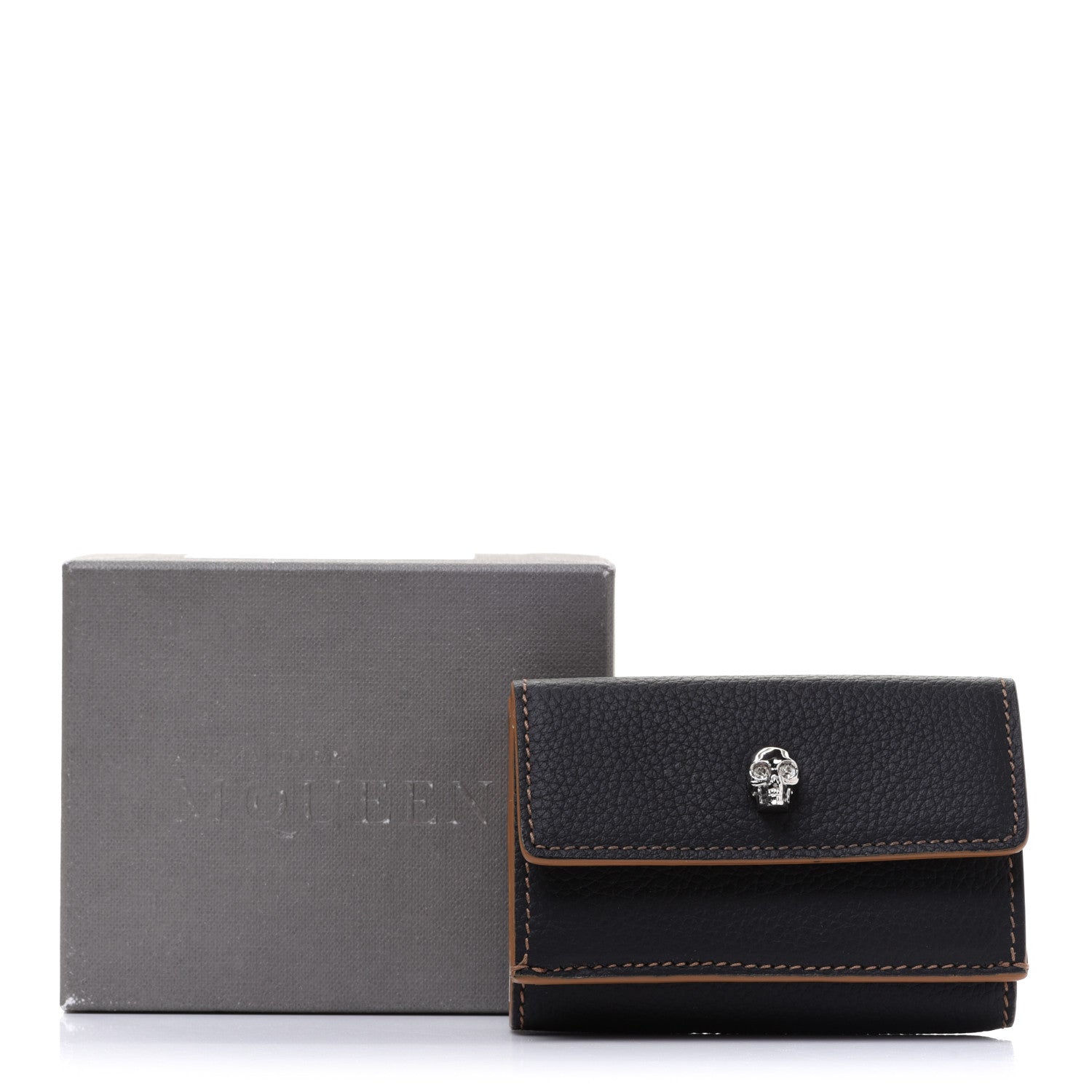 Alexander McQueen Calfskin Skull Short Flap Wallet 9 of 9