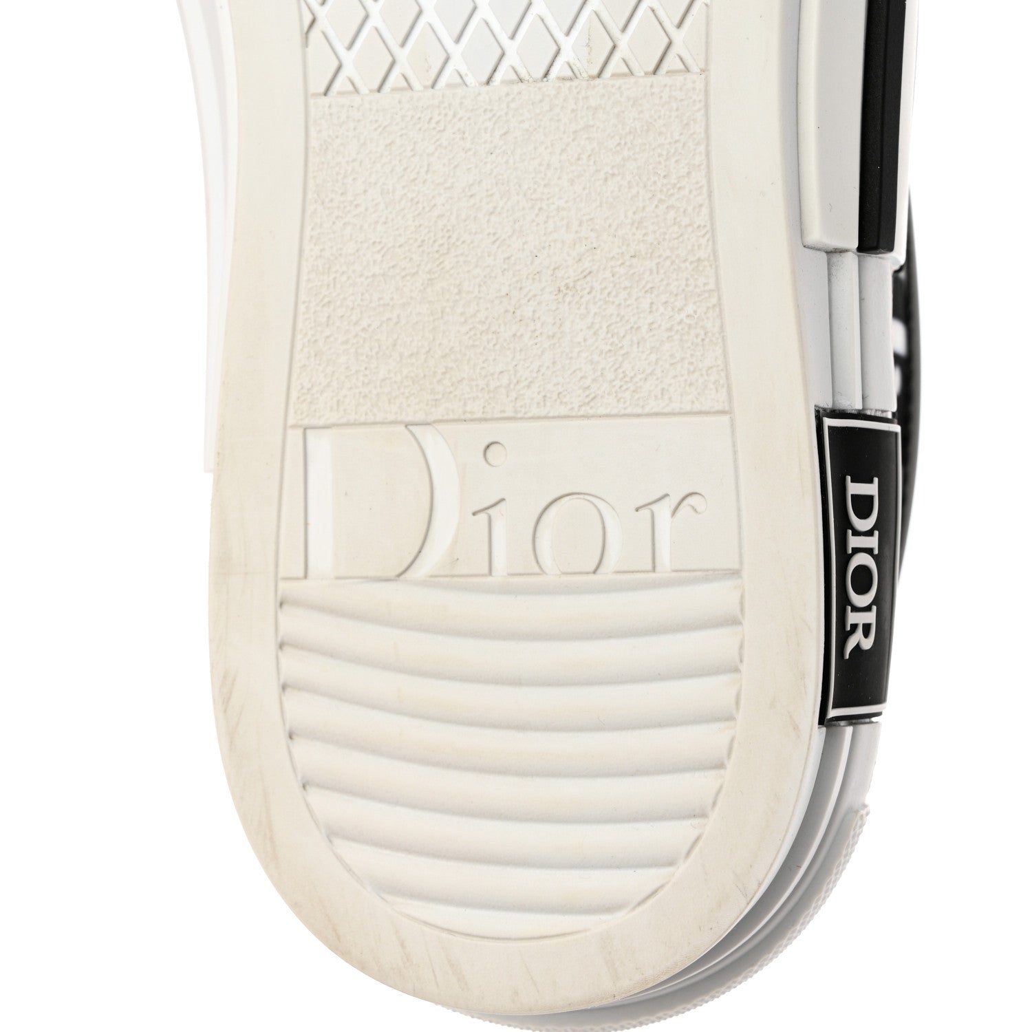 Christian Dior Technical Canvas Mesh Oblique Printed Mens B23 Low Top Sneaker 42 Black White 8 of 9