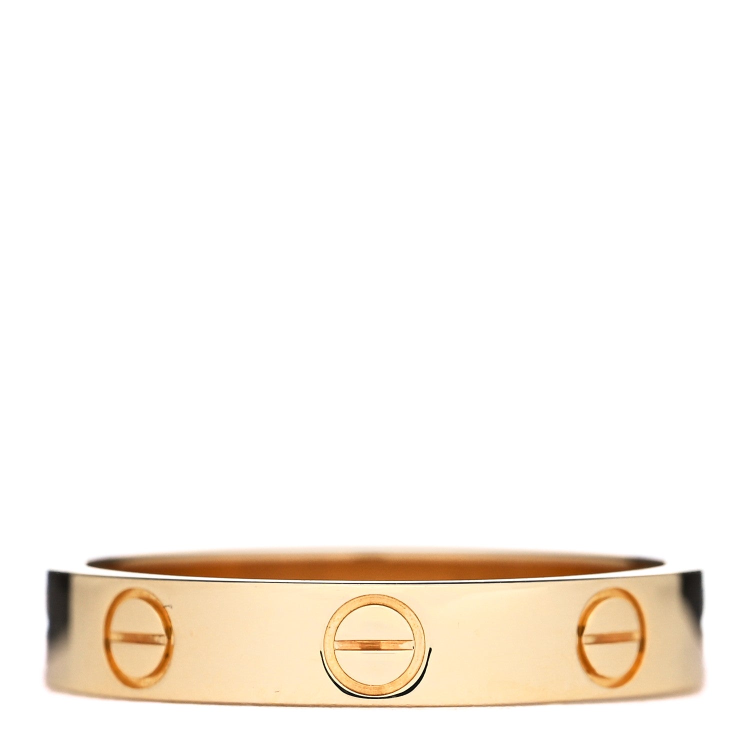 Cartier 18K Yellow Gold 3.5mm LOVE Wedding Band Ring 54 6.75 1 of 4