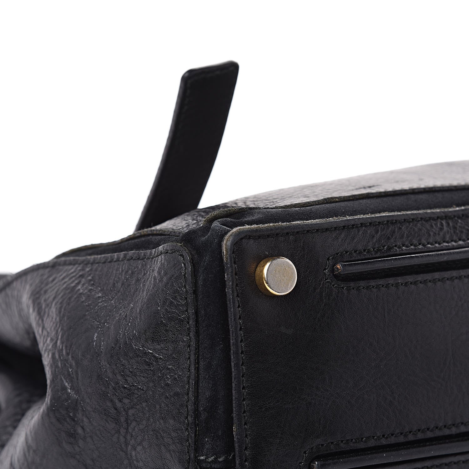 Saint Laurent Calfskin Canvas Medium Muse Two Black 10 of 22