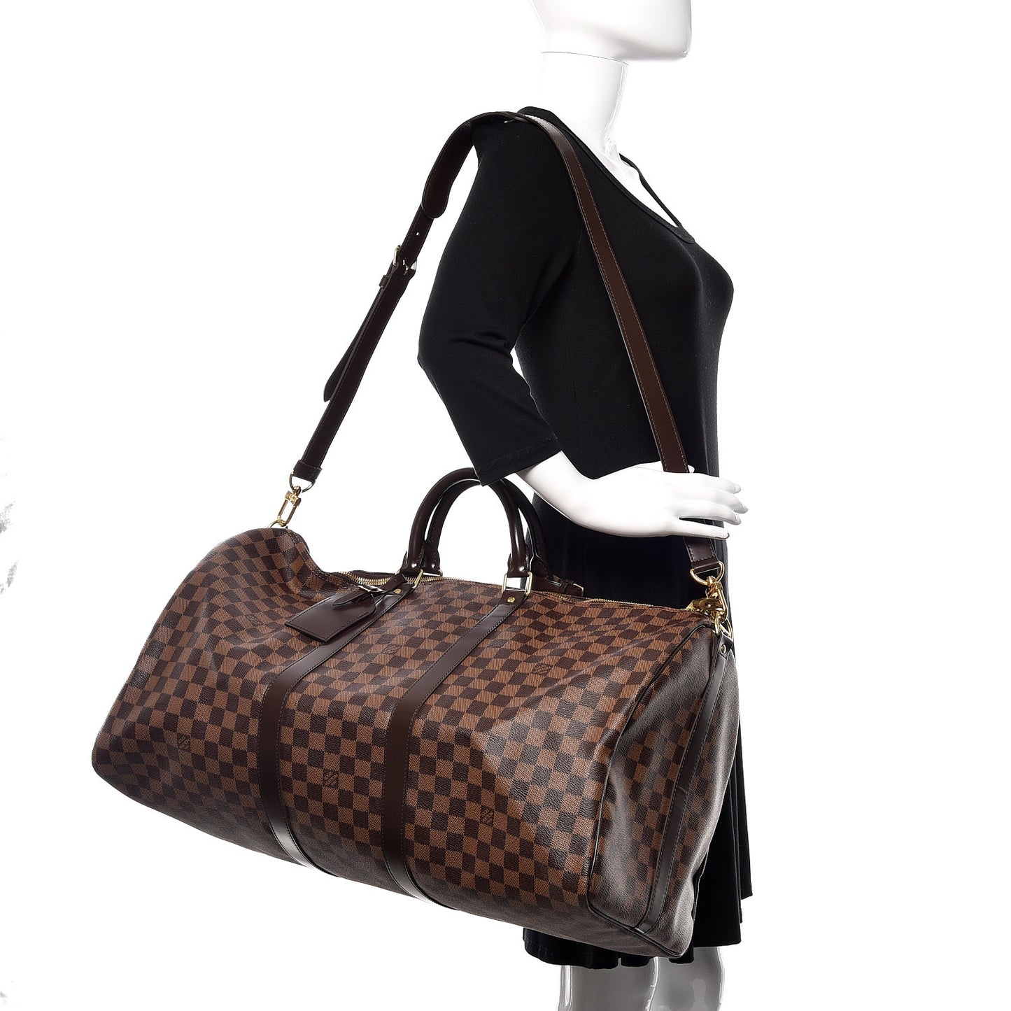 Damier Ebene Keepall Bandouliere 55