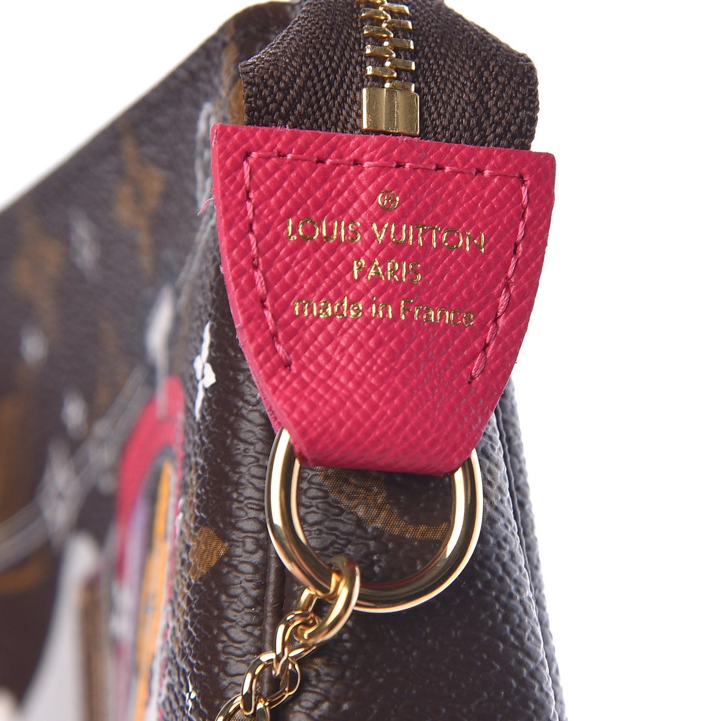 Monogram 2019 Christmas Animation Mini Courchevel Pochette Accessories Fuchsia