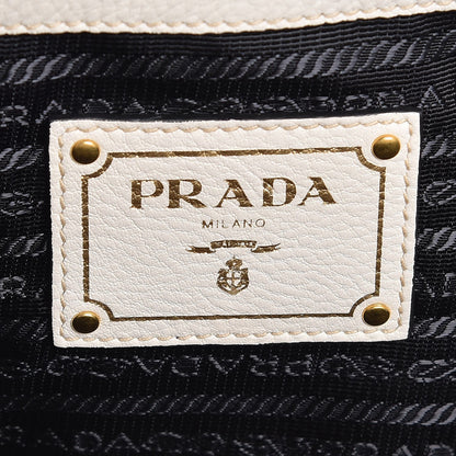 Prada Vitello Daino Shopping Tote Talco 6 of 8