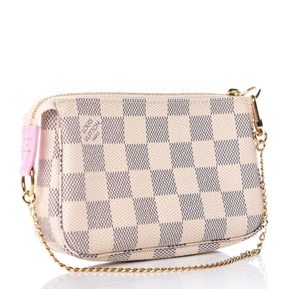 Louis Vuitton Damier Azur 2016 Christmas Animation Mini Pochette Accessories 3 of 9