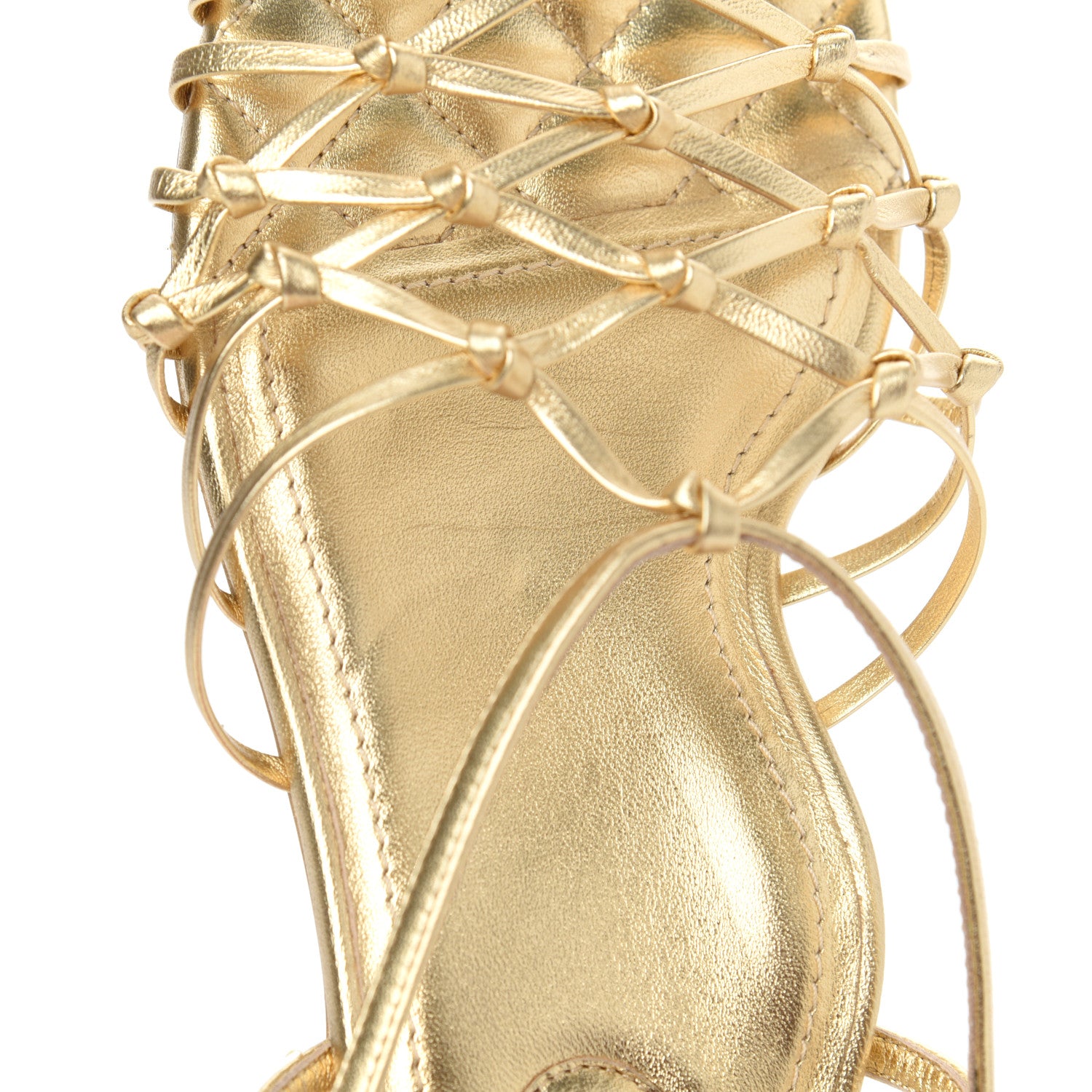 Chanel Laminated Lambskin CC Sandals 39.5 Gold 19 of 30