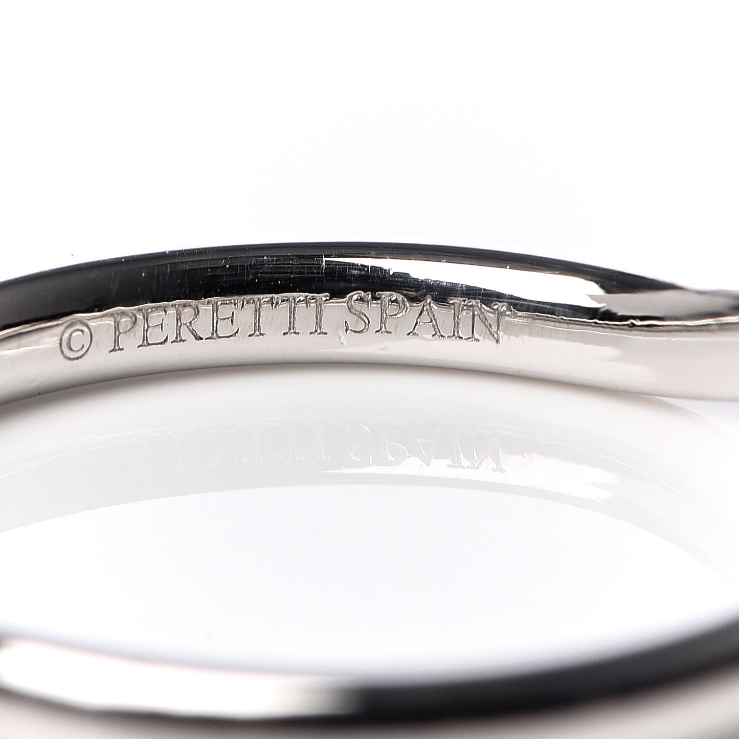 Platinum Diamond Elsa Peretti Curved Wedding Band Ring 49 5