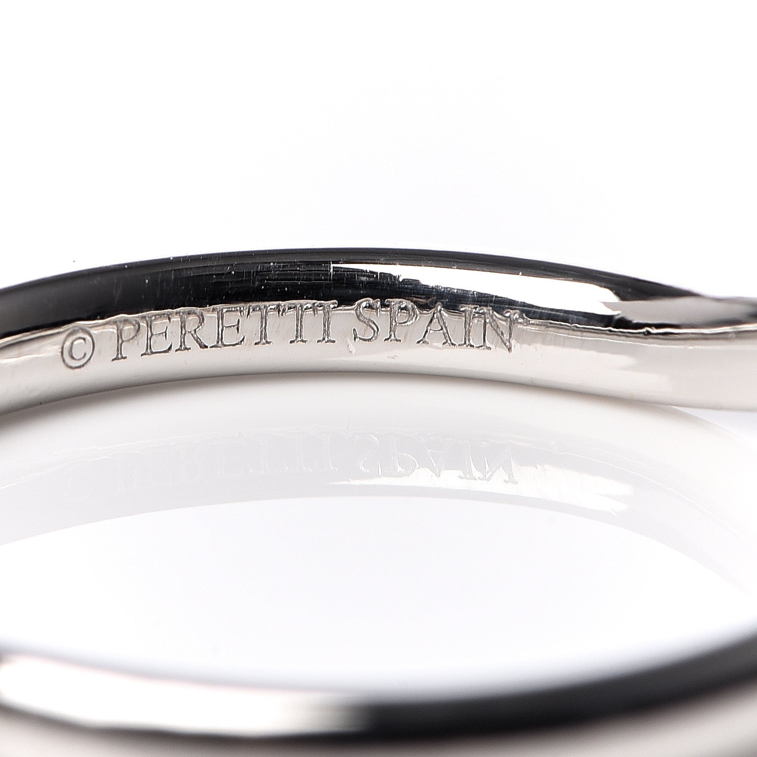 Tiffany Platinum Diamond Elsa Peretti Curved Wedding Band Ring 49 5 5 of 7
