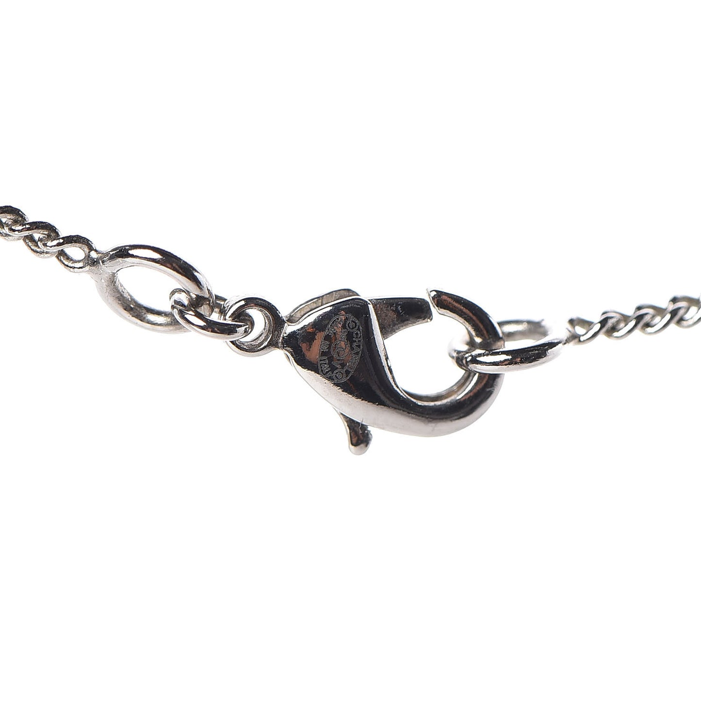 Crystal Timeless CC Necklace Silver