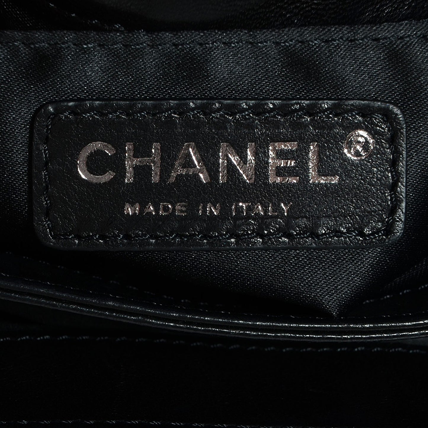 Lambskin Quilted Mini Chanel 3 Flap Black