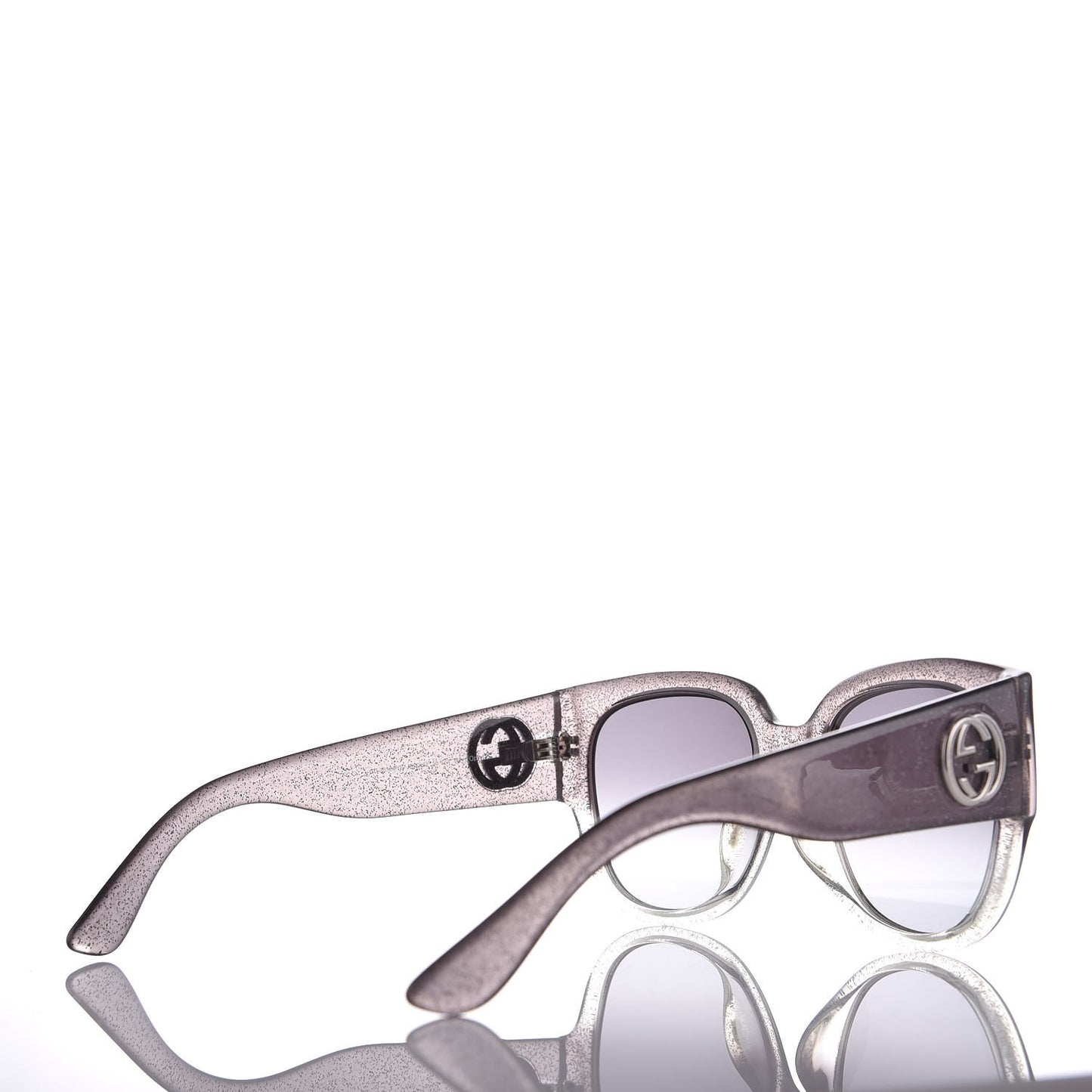 Glitter Square Optyl Sunglasses 3814/S Gray Silver