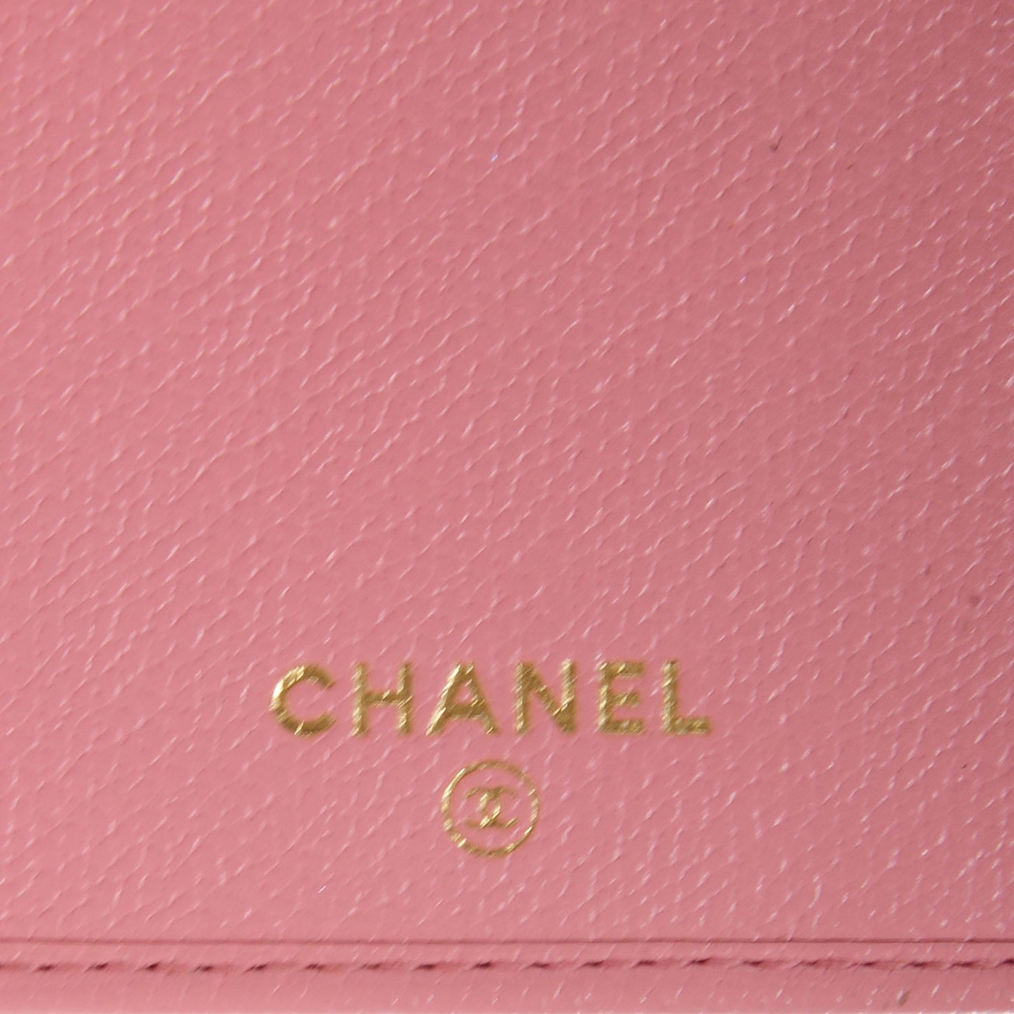 Leather Clutch Wallet Pink