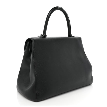 Delvaux Grained Calfskin GM Brillant Satchel Black 3 of 19