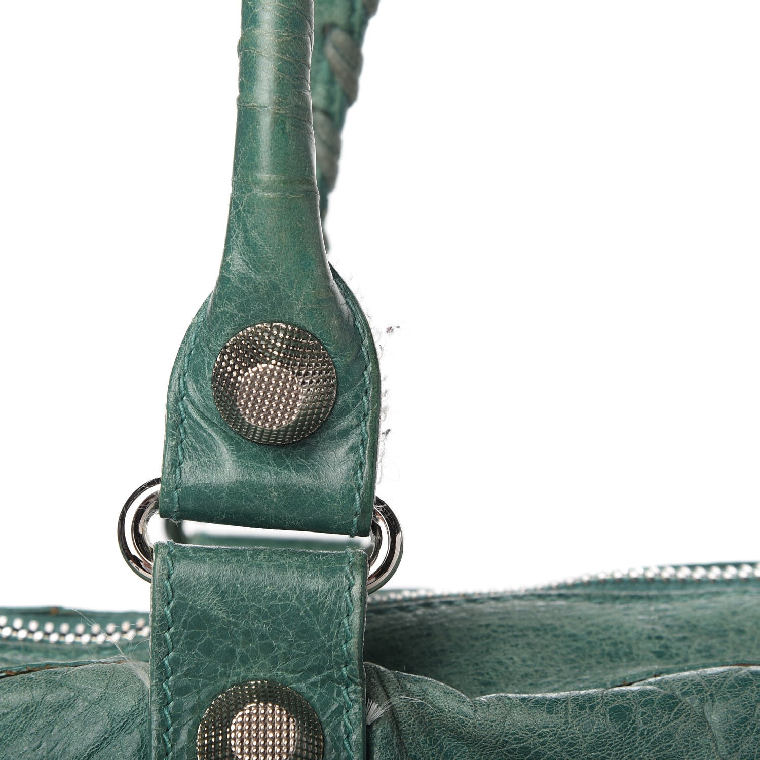 Balenciaga Agneau Giant 21 Silver Hardware Weekender Vert Sauge 15 of 22